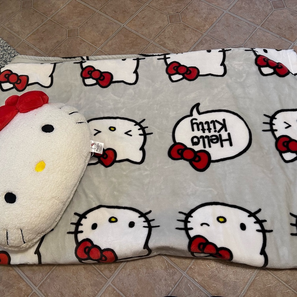 Full/queen Blanket w/ matching throw pillow